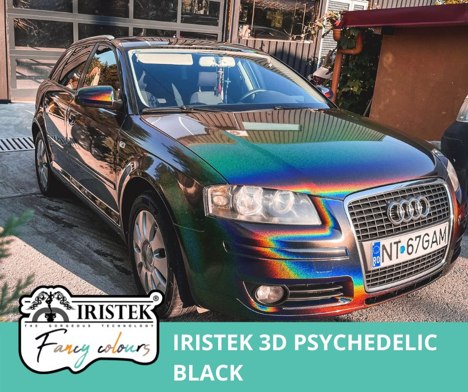 IrisTek Gloss 3D Psychedelic Black iridescent Car Wrapping Film 1,52×17.5m (IRIS G PSYCHEDELIC BLACK)